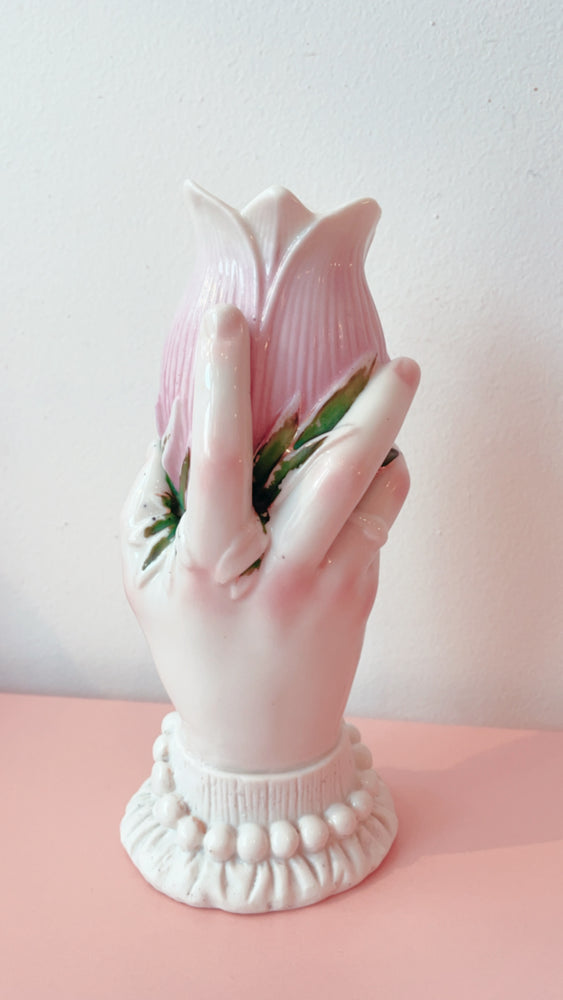 Vintage Porcelain Hand Vase