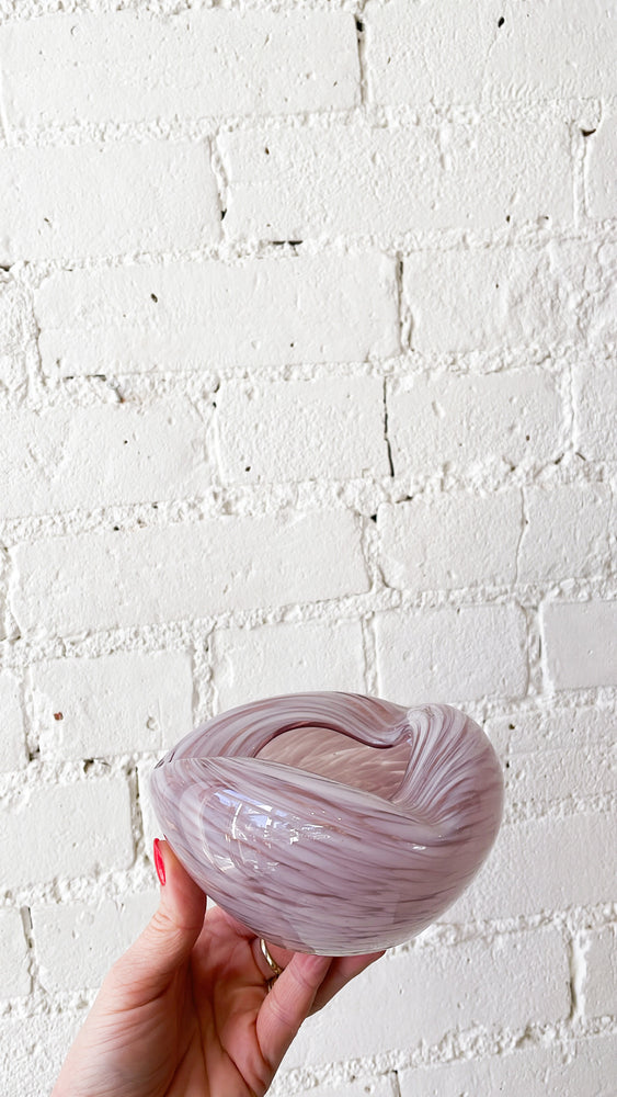 Vintage Art Glass Ashtray
