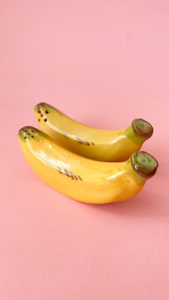 Vintage Banana Salt & Pepper Shakers