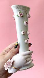 Vintage Ceramic Hand Vase