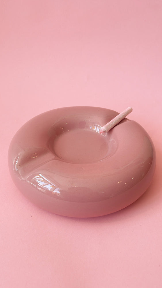 Vintage Ceramic Donut Ashtray