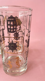 Vintage Dominion Nautical Glasses