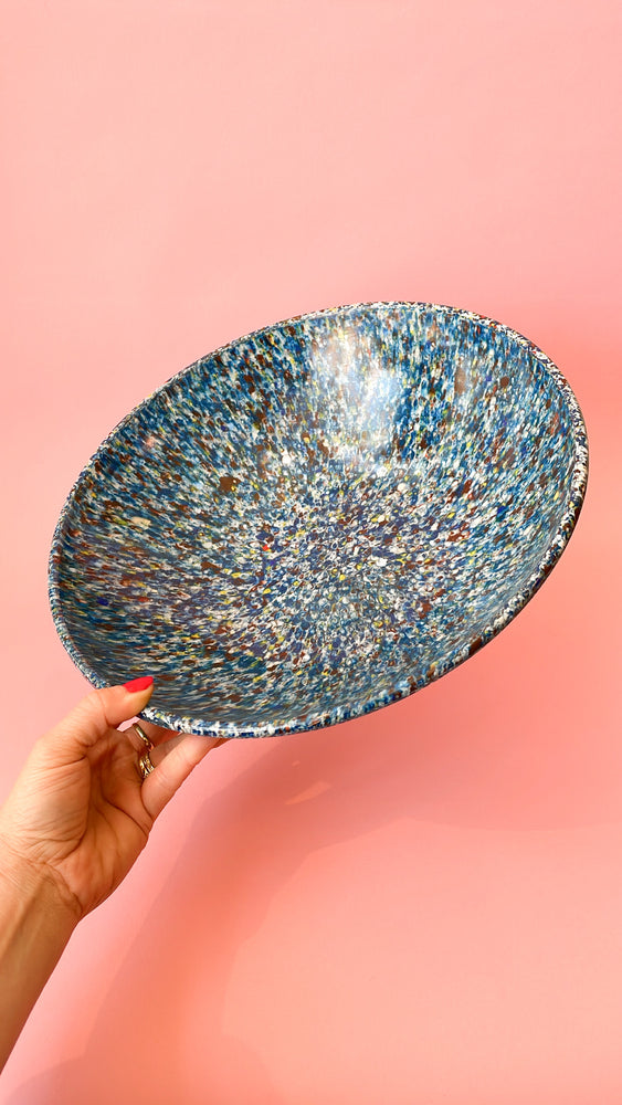 Vintage Mel Mac Confetti Bowl