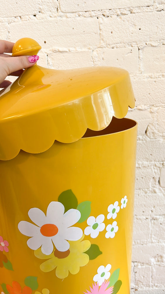 Vintage Floral Laundry Hamper