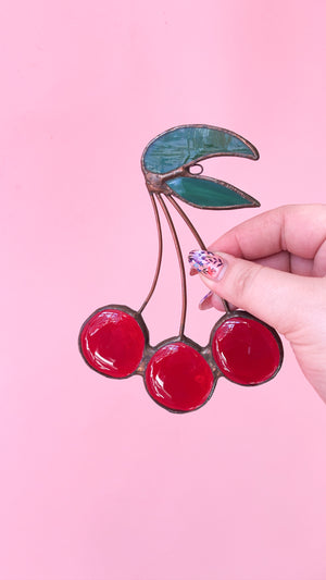 Vintage Stained Glass Fruit