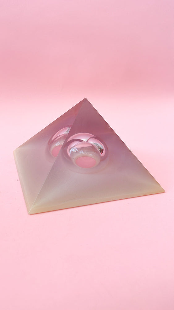 Vintage Lucite Prism Pyramid