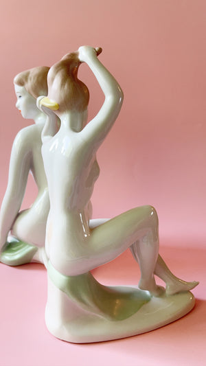 Aquincum Hungary Art Deco Porcelain Nude Figures