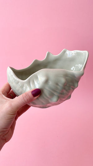 Vintage Fawnaflora Conch Shell Planter