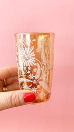 Vintage Jeanette Glass Marigold Juice Glasses