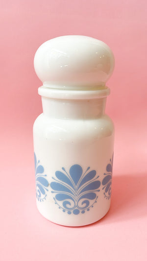 Vintage Milk Glass Apothecary Stash Jar