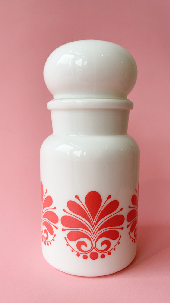 Vintage Milk Glass Apothecary Jar