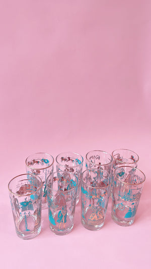 Vintage Dominion Glassware Tumblers in Original Box
