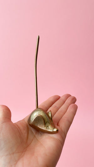 Vintage Brass Mouse