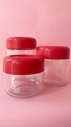 Vintage 1970's Heller Glass Canister Set