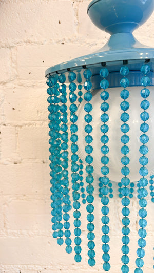 Vintage Beaded Hanging Pendant Light