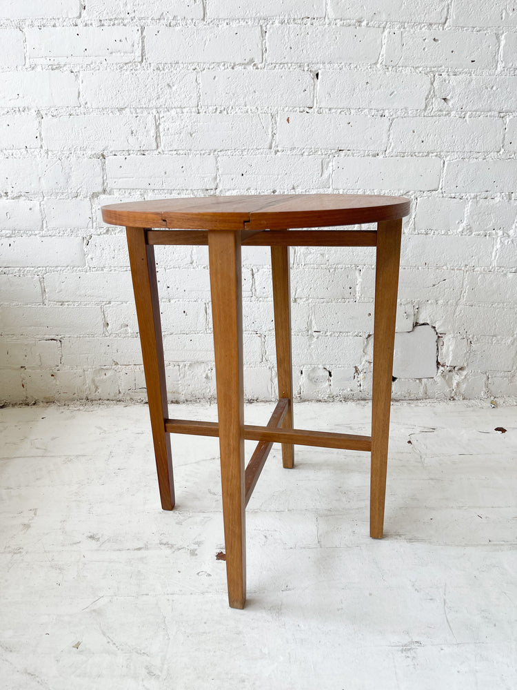 Vintage Mid Century Teak Folding Side Table