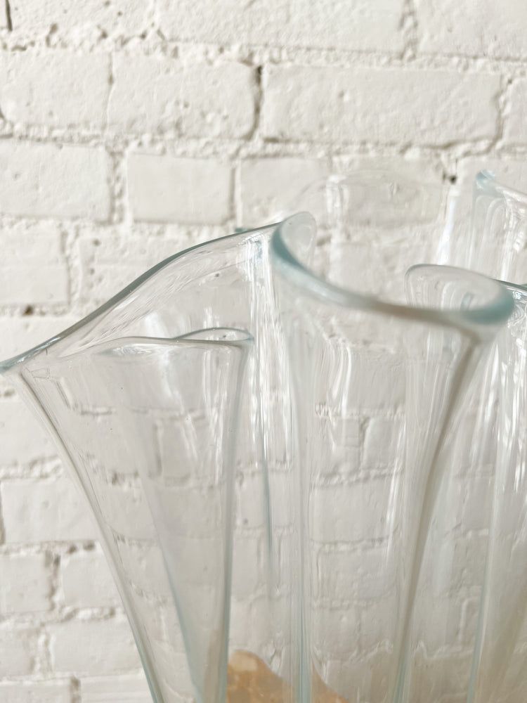 Vintage Oversized Handkerchief Vase