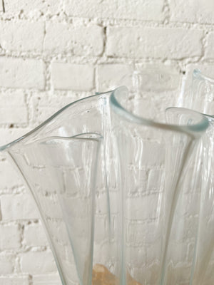 Vintage Oversized Handkerchief Vase