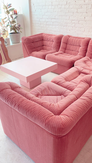 Vintage 1970’s Pink Modular Sectional