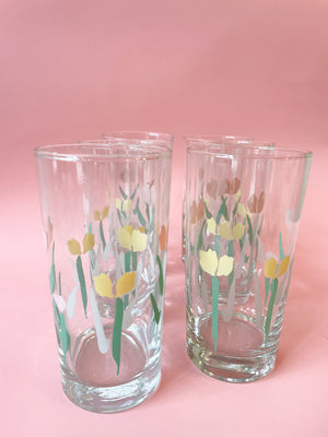 Vintage Tulip Tumblers