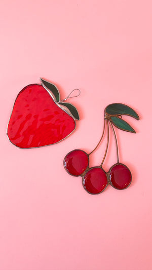 Vintage Stained Glass Fruit