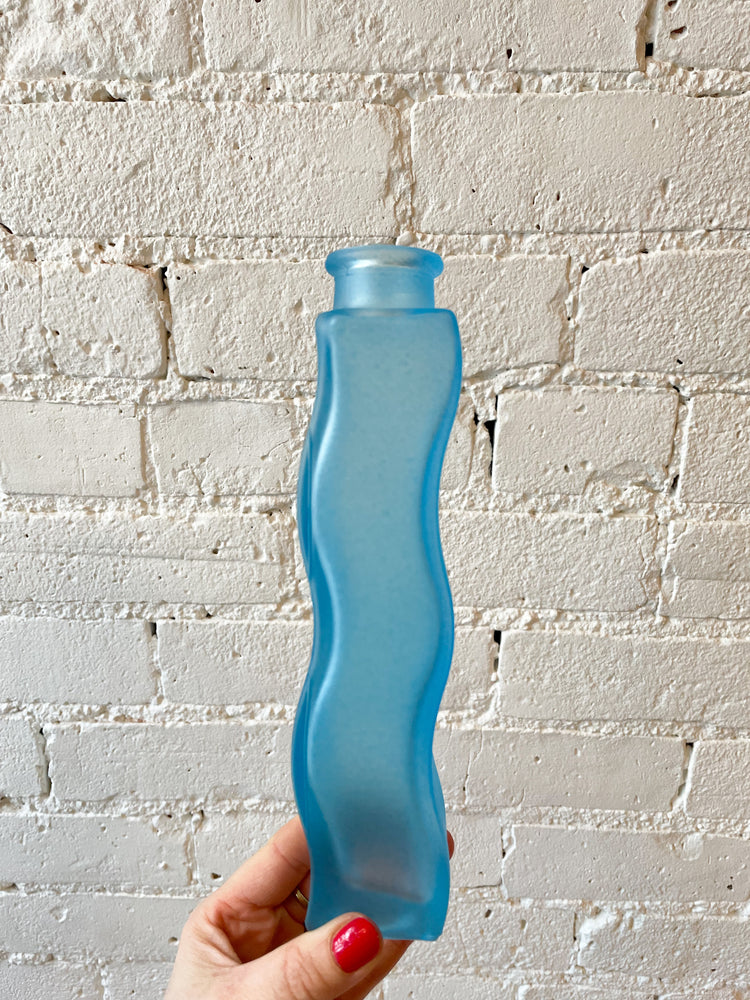 Vintage IKEA Frosted Squiggle Vase