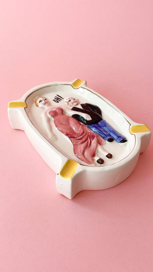 Vintage Ceramic Risque Ashtray