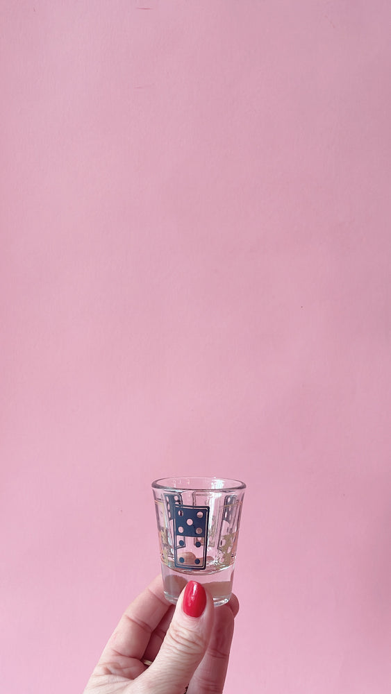 Vintage 1930's Domino Shot Glasses