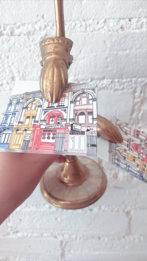 Vintage Business Card Holder, Brass