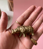 Tiny Brass Rhino