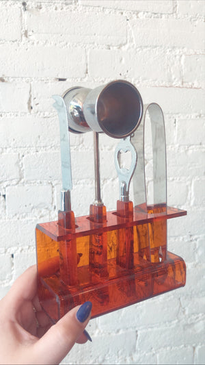 Tortoise Vintage Bar Set