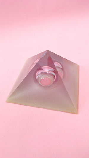 Vintage Lucite Prism Pyramid