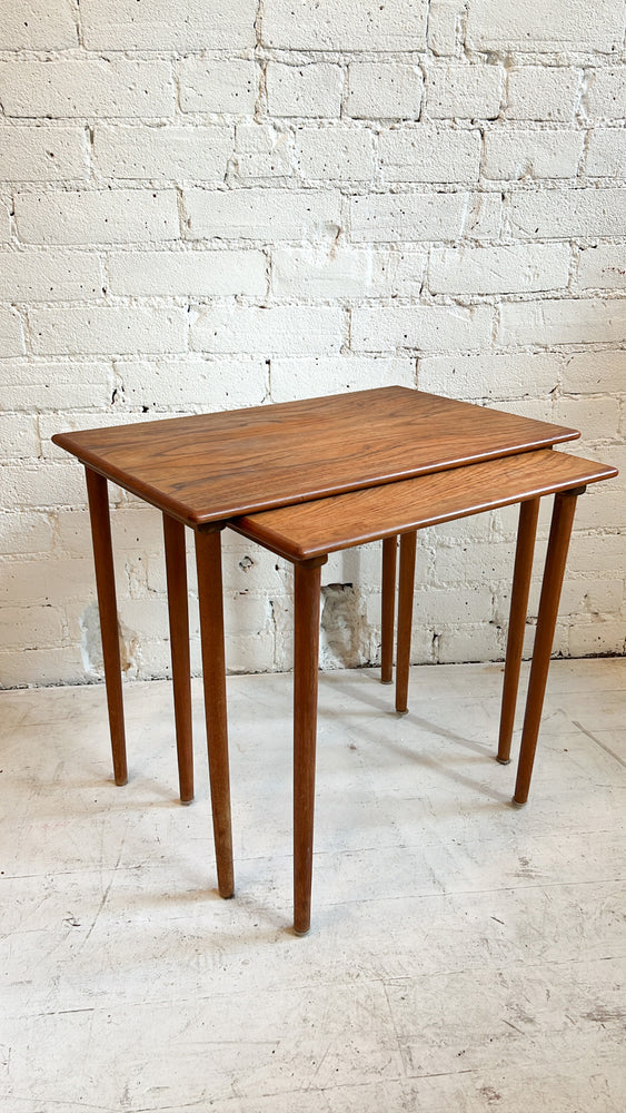 Vintage Teak Nesting Tables (Set of 2)