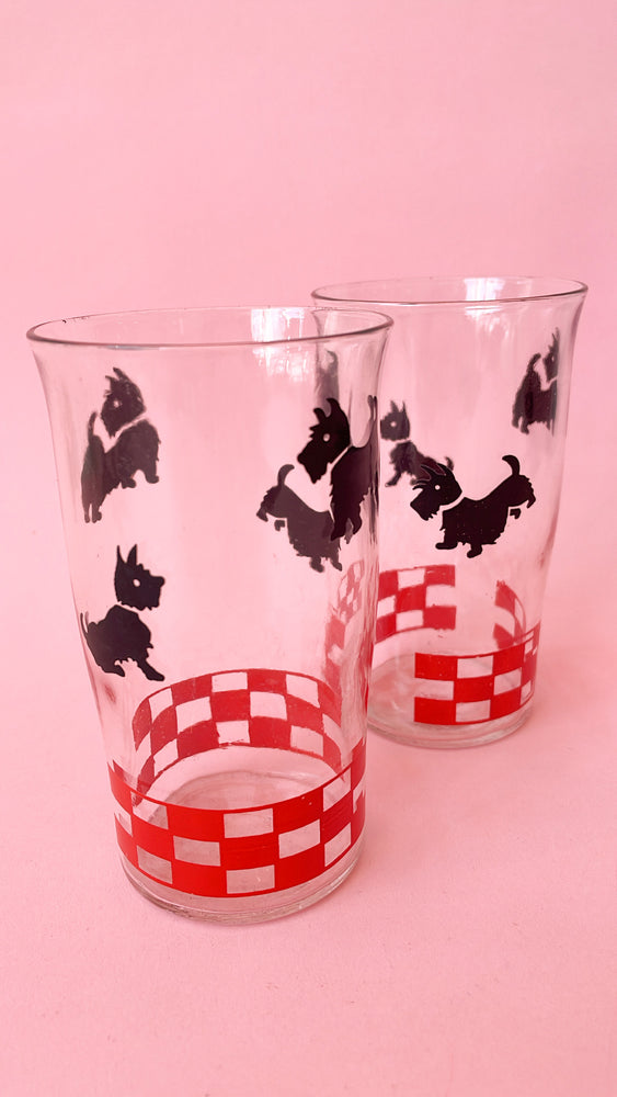 Vintage Terrier Glasses