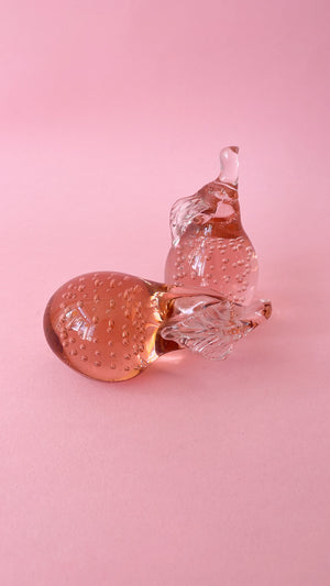 Vintage Glass Pair of Pears