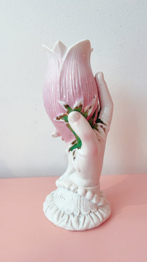 Vintage Porcelain Hand Vase