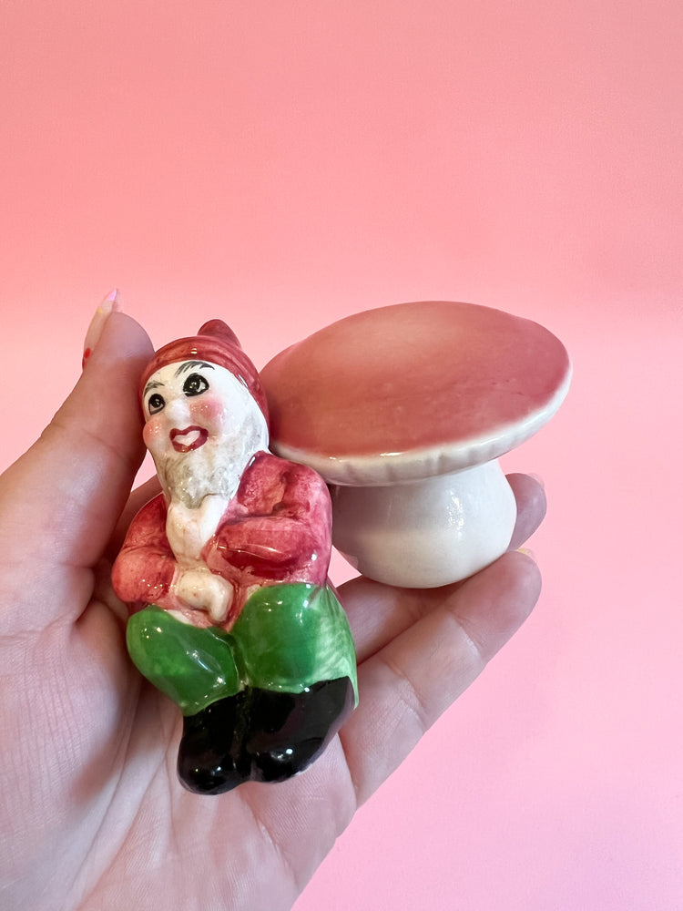 Gnome and Mushroom Salt and Pepper