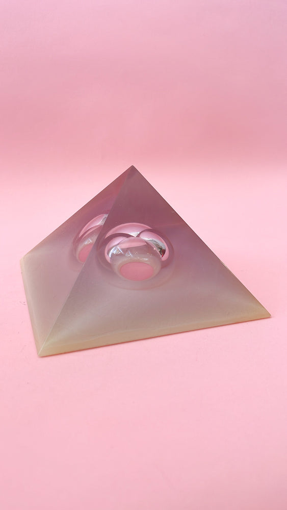 Vintage Lucite Prism Pyramid