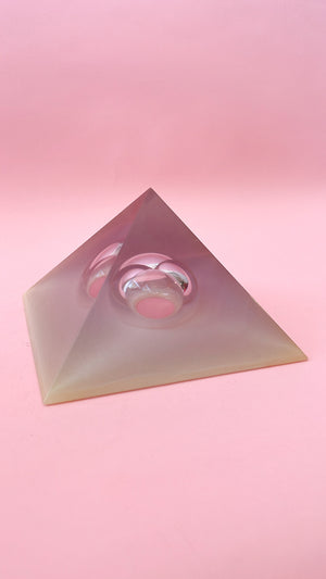 Vintage Lucite Prism Pyramid