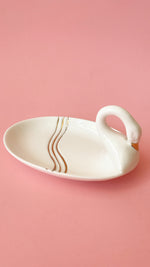 Vintage Ceramic Swan Soap Dish