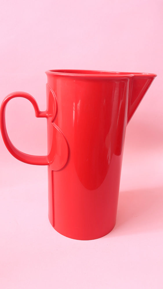 Vintage Mid Century Modern Red Dansk Melamine Pitcher