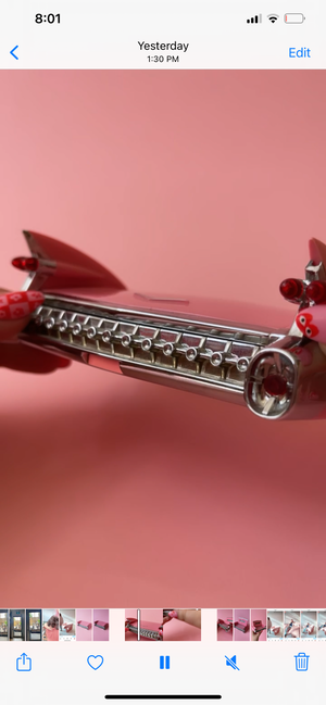 Vintage 1959 Pink Cadillac Desk Calculator
