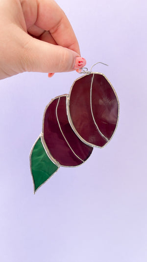 Vintage Stained Glass Fruit