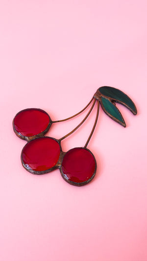 Vintage Stained Glass Fruit