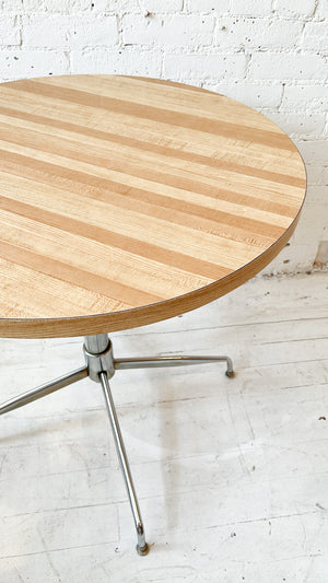 Vintage Mid Century Round Laminate Bistro Table