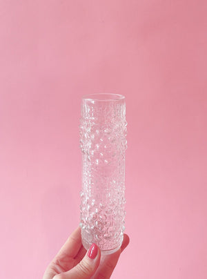 Vintage Glass Candlewax Vase