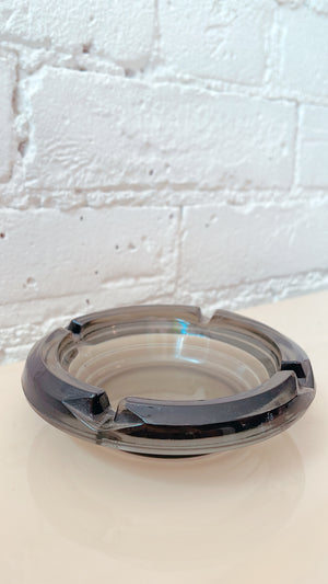 Vintage Art Deco Glass Ashtray