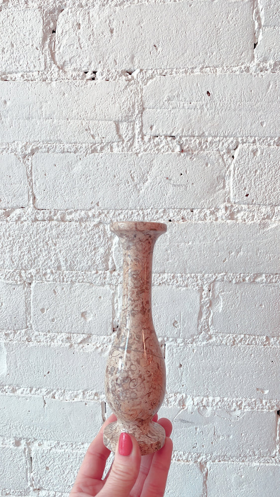 Vintage Stone Bud Vase