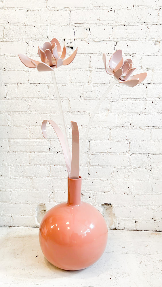 Vintage Oversized Vase & Lucite Flowers