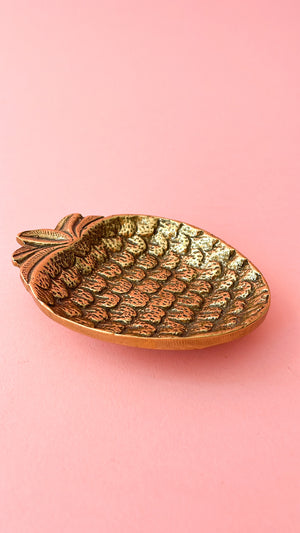 Vintage Brass Strawberry Dish